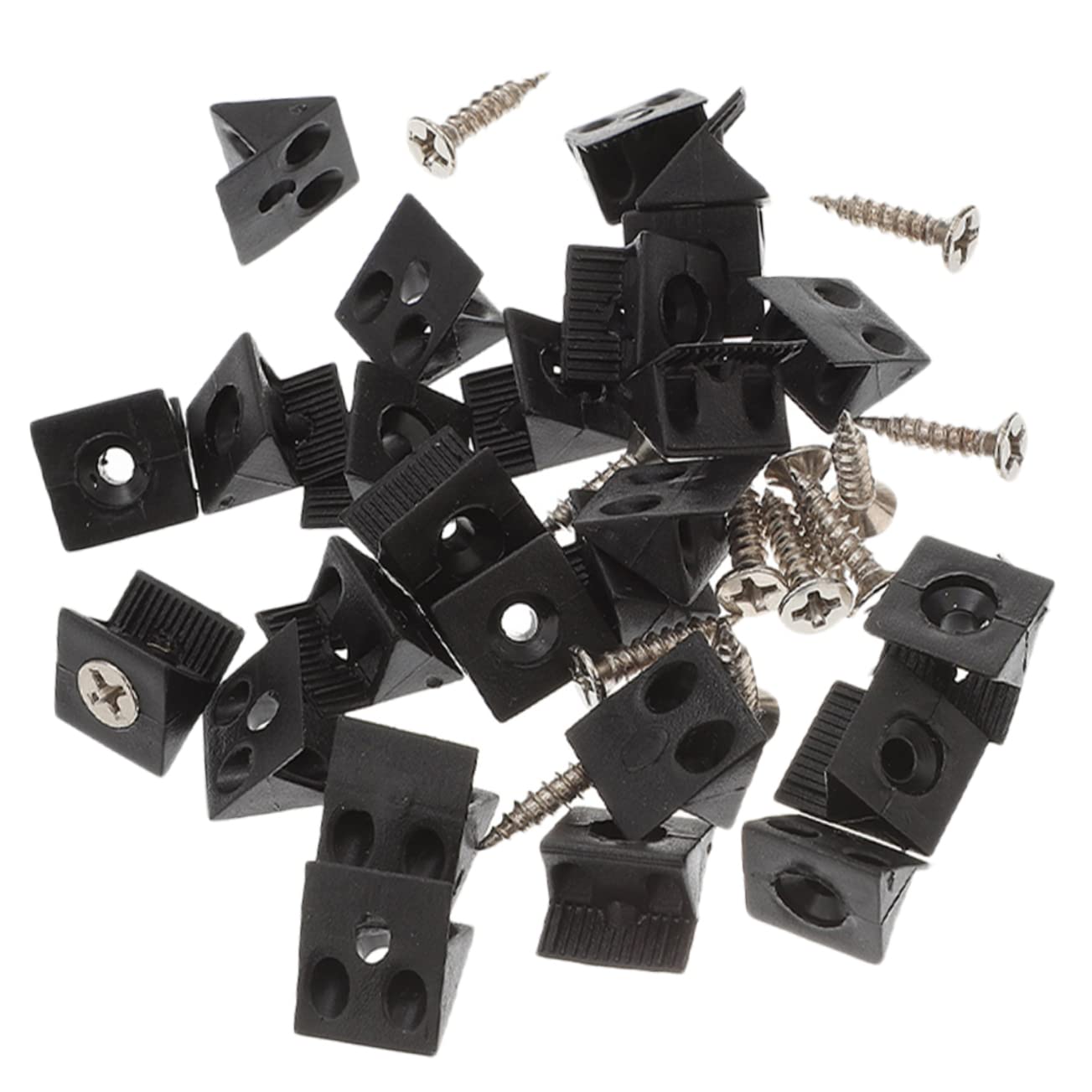 HOMSFOU Strong Plastic Furniture Reinforcement 106pcs Drawer Wedge for Sagging Cabinet