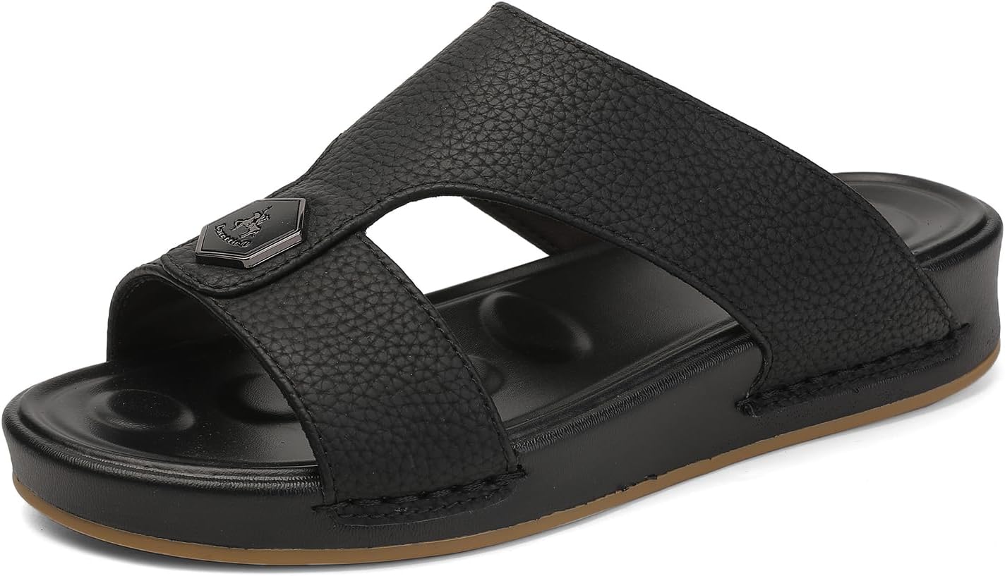 CaretticOArabic Slippers Men's Sandal Light Weight Slip On Ultra Soft Massage Grip Breathable Medical Water Proof Traditional Outdoor Arabic Sandals for Slippers Men