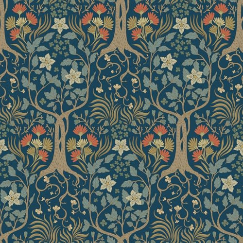 ReWallpaper 17.5in x 23ft William Morris Peel and Stick Wallpaper