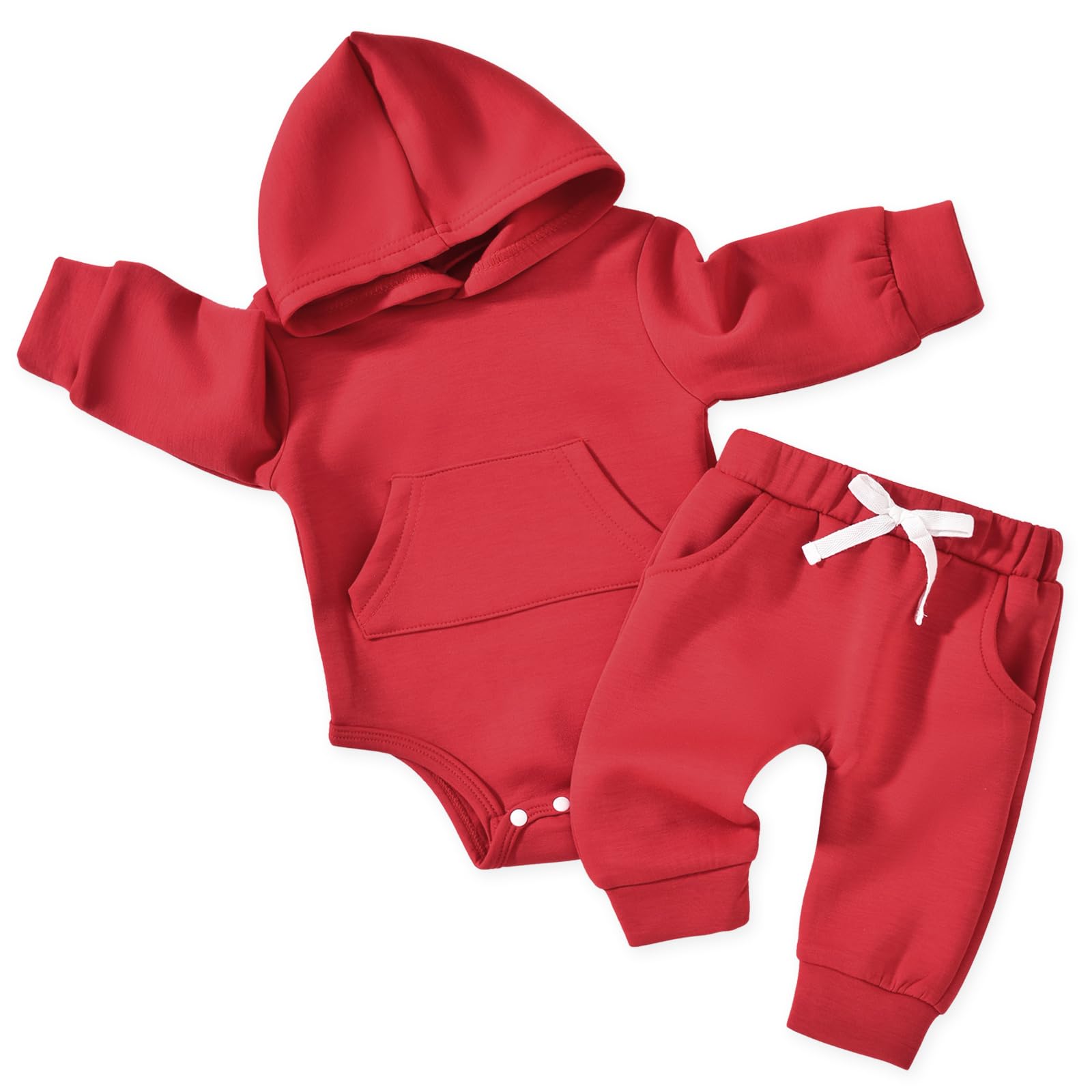 Aalizzwell Infant Baby Winter Hoodie Outfit