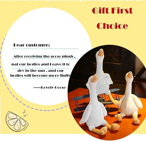 Miniatura 5 de CHELEI2019 3 piezas de animales de peluche de cisne de 15.7 pulgadas, ganso de peluche blanco, regalo para niños