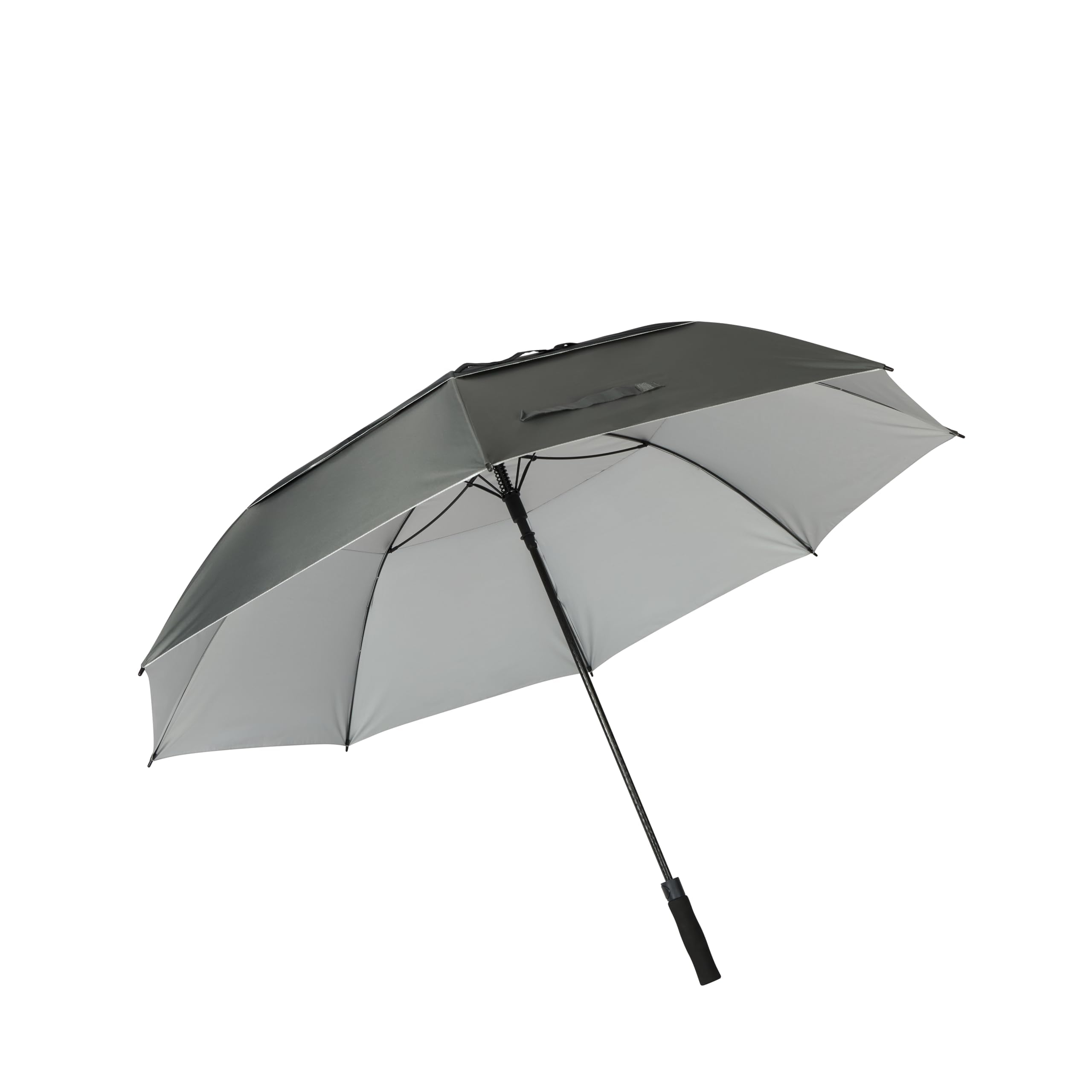 Stromberg Paraguas de golf de doble dosel de 68 pulgadas, accesorio de golf profesional con diseño resistente al viento y mango de agarre grande, protección robusta contra la intemperie, Negro, 68