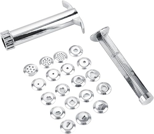 Moofey Extrusora de arcilla con 19 discos, herramientas de arcilla polimérica de aleación de zinc, herramienta extrusora de pasta de azúcar para