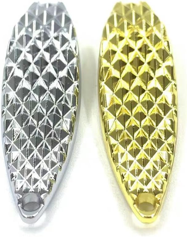 30-Piece Long-Casting Metal Full Diamond Viper Spinner Spoon Lure - Artificial Hard Bait Metal Jig Freshwater & Saltwater Universal Fishing Tackle 2Colors 1/8oz -3/4oz