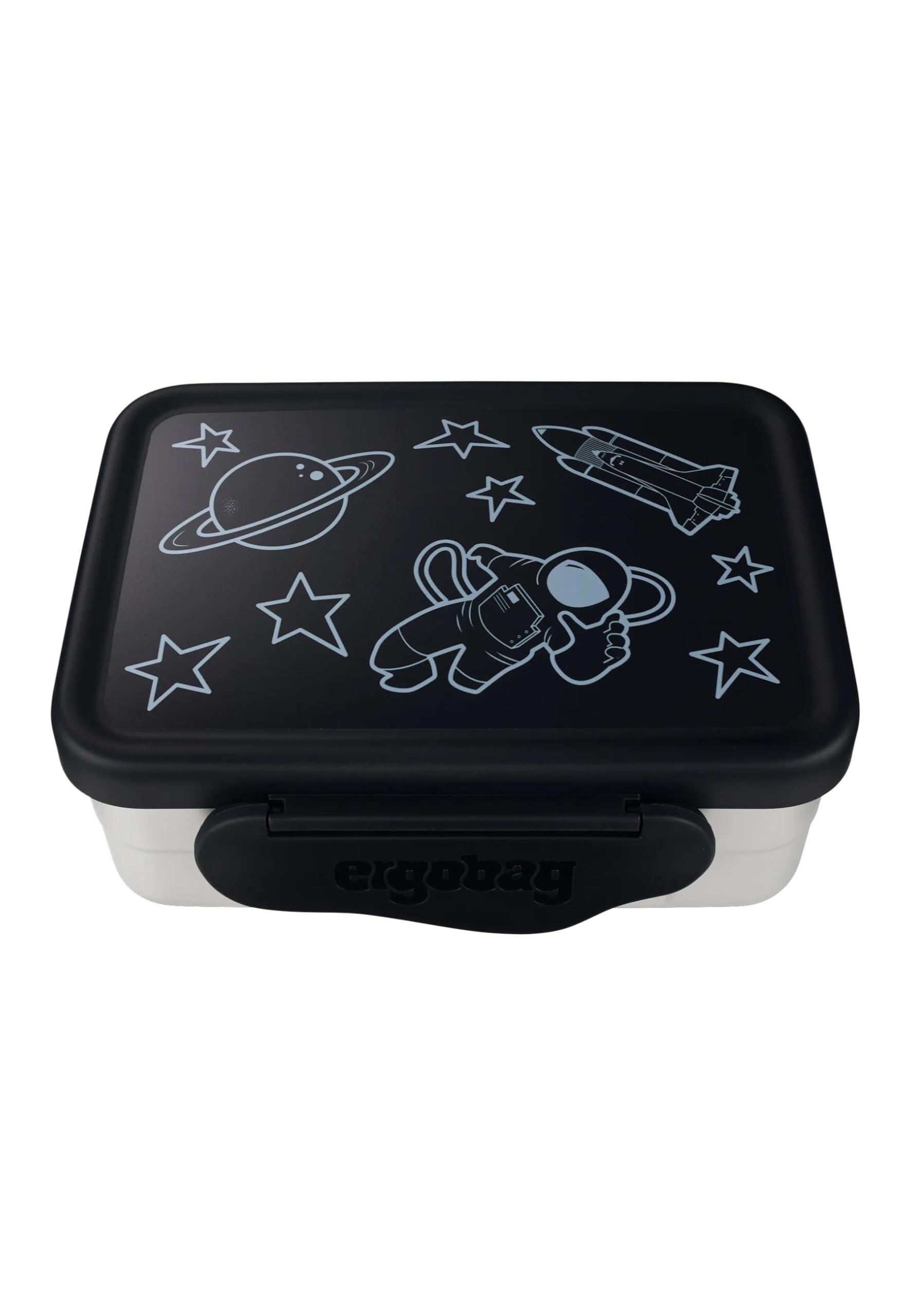 Ergobag Boîtes à goûter en acier inoxydable Set de 2 avec couvercle en silicone, sans BPA