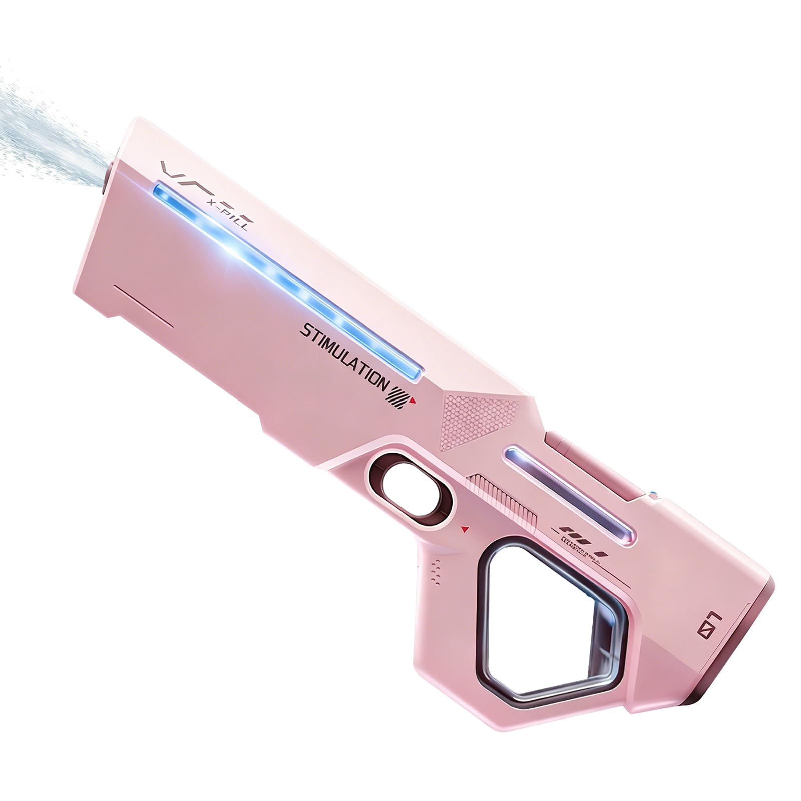 Electric Water Gun,Large Capacity Tank,USB-C Charging Port Fast Fill Water,Automatic Water Gun with Water Absorption,Range up to 32-45 FT, Summer Water Toys for Pool Party Beach Outdoor (Pink)