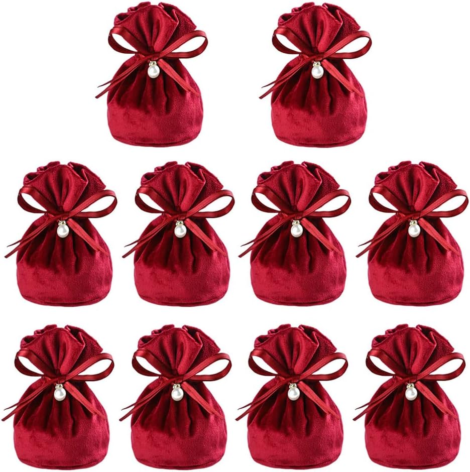 Niaciswe Sacchetti di Velluto 10 Pezzi Sacchetto Velluto Sacchetti