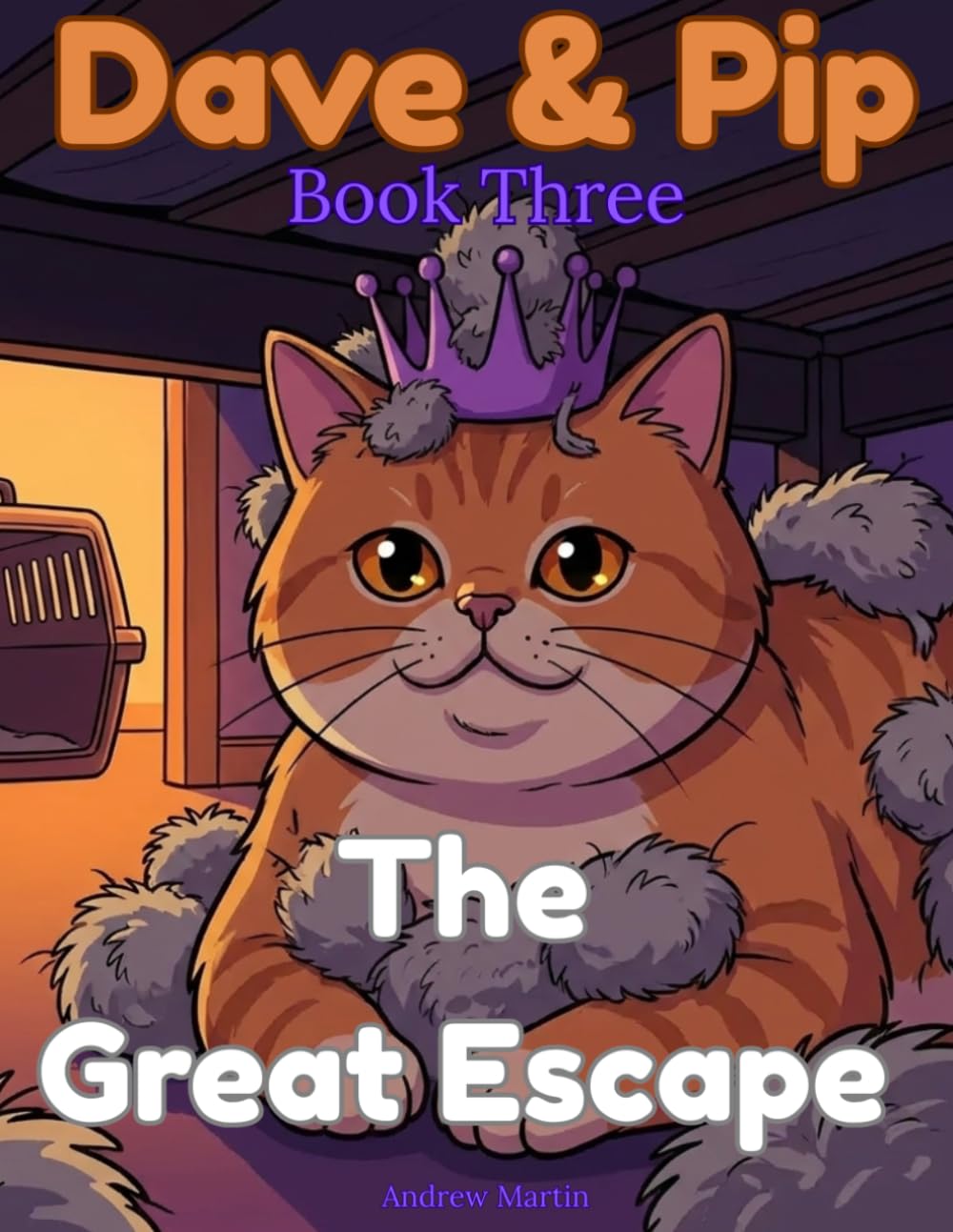 Dave & Pip: The Great Escape: A Funny Cat Story and Colouring Book for Kids Ages 5-9 (Dave & Pip "The School Holiday Adventures")
