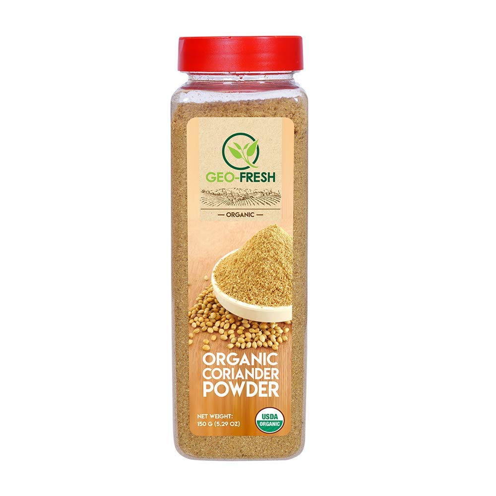 Geo-Fresh USDA Certified Organic Coriander Powder, 150g| Premium & Authentic Taste| Enhance flavour in any dish| No Artifical Colour & Preservatives| 100% Organic, Non-GMO, USDA Certified, Jaivik Bharat Certified - Image 5 thumbnail