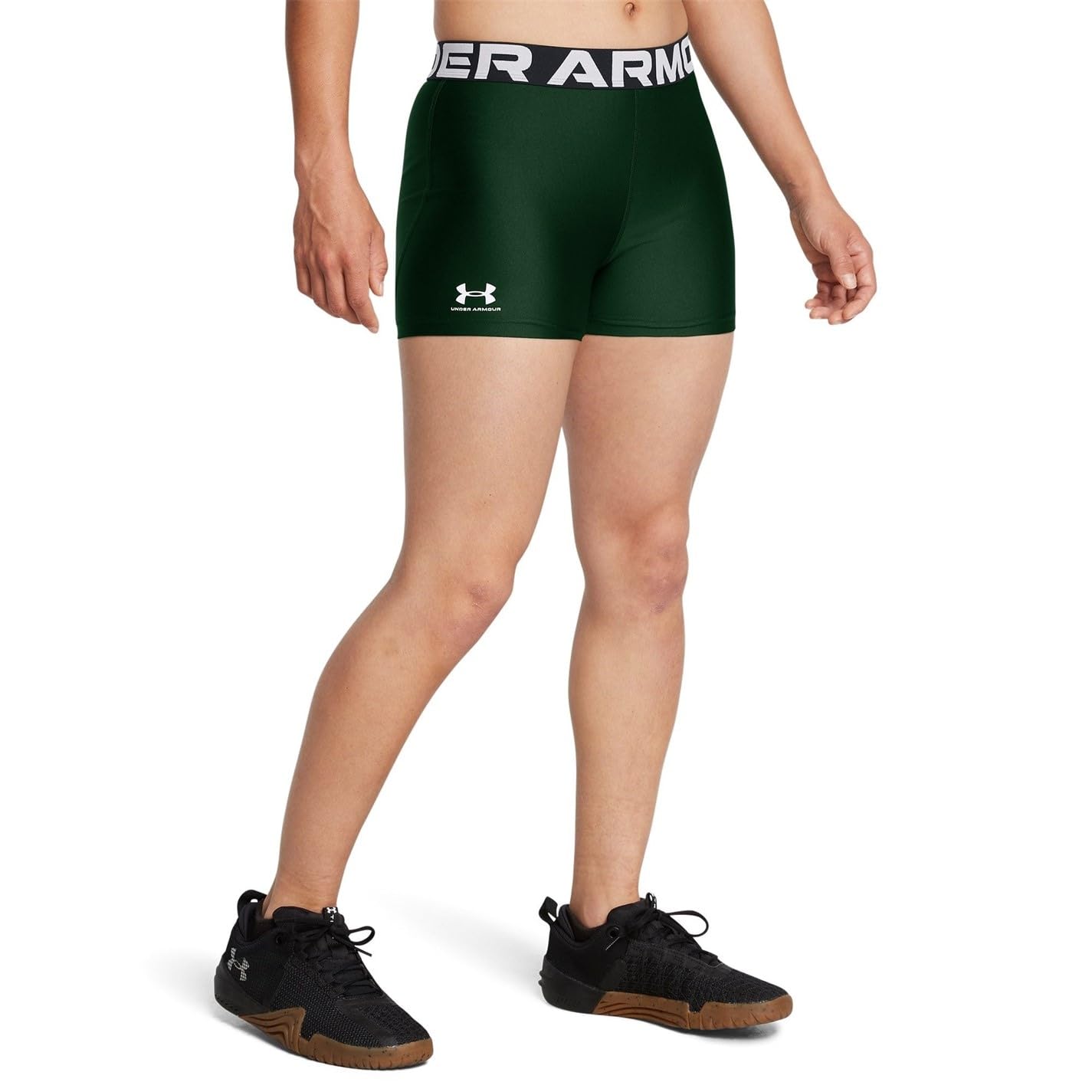 Under Armour Women's Green Heatgear® Shorty in Size 12, Sports Direct