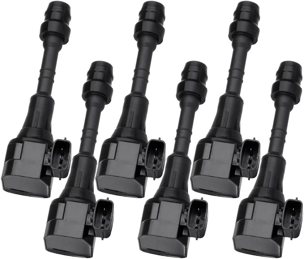 ASAPE Set of 6 Ignition Coil Pack Fit for 2003-2008 for INFINITI FX35 3.5L 2003-2007 for INFINITI G35 3.5L 2006-2008 for INFINITI M35 3.5L 2003-2006 for Nissan 350Z 3.5L, Replace UF401