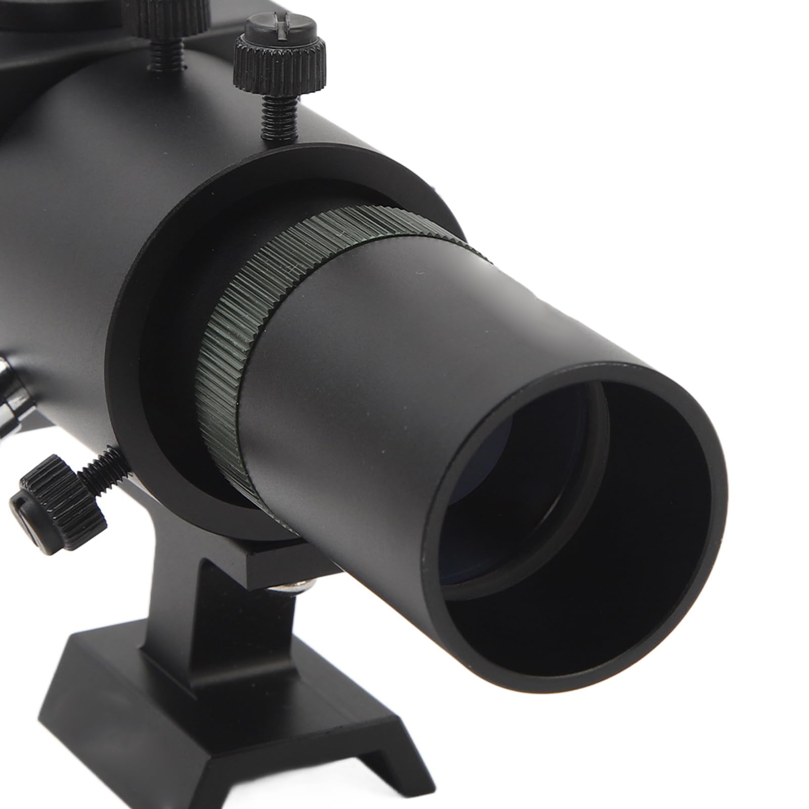 Alcance Buscador 6X30 con Longitud de 120Mm Apertura de 30Mm, Revestimiento de Película Verde, ángulo de Visión de 90 Grados, Soporte de Aluminio para Telescopio Astronómico