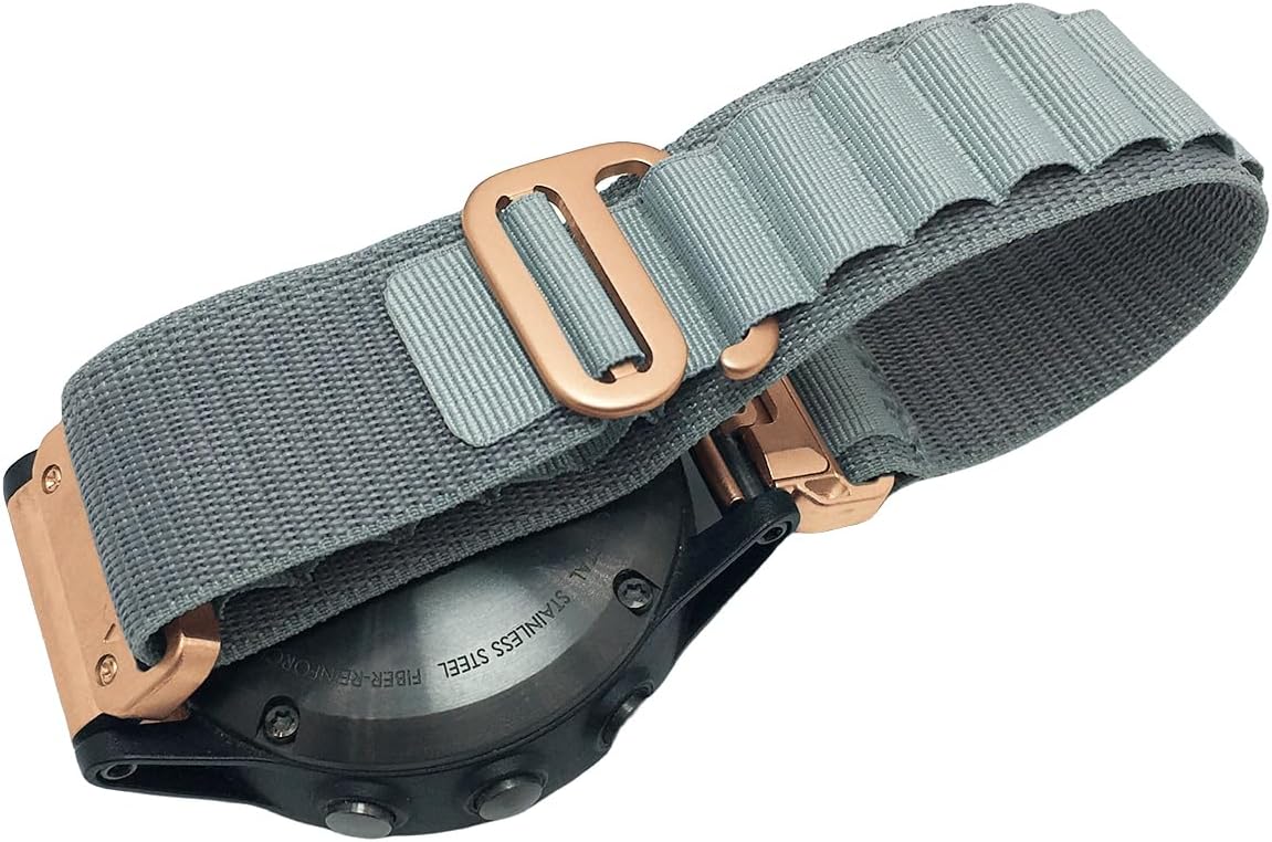 20mm Nylon Quick-Fit Watch Band for Garmin fenix 7S/6S/5S, epix Pro Gen 2 42mm, fenix 8 43mm, Descent Mk3/Mk3i 43mm, Approach S70, D2 Delta S – Soft, Breathable Replacement Strap for Men & Women - Image 7