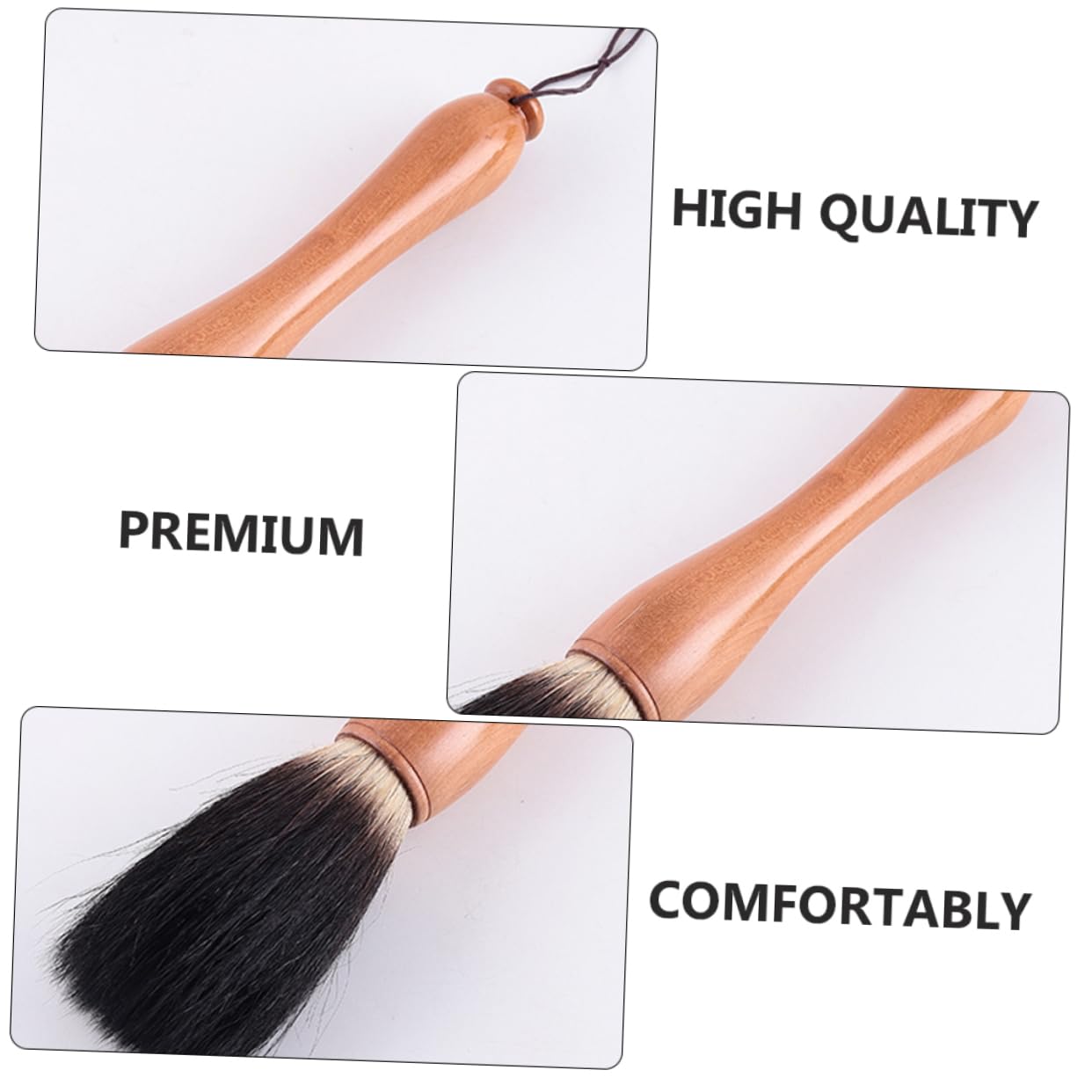 ARTIBETTER Solid Wood Brush for Chinese Calligraphy Writing Brush Pen Wooden Handle Calligraphy Pen Handmade