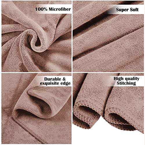 Image of Sassoon Venir Microfiber 1 Piece Men Bath Towel 450 GSM (70x145cm, Peanut Color) Ultra Soft Material, Towel for Daily use
