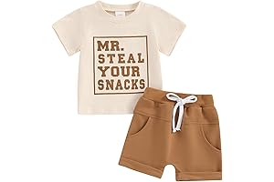 Adorable 2-Piece Set for Toddler Boys: Summer Vibes Print