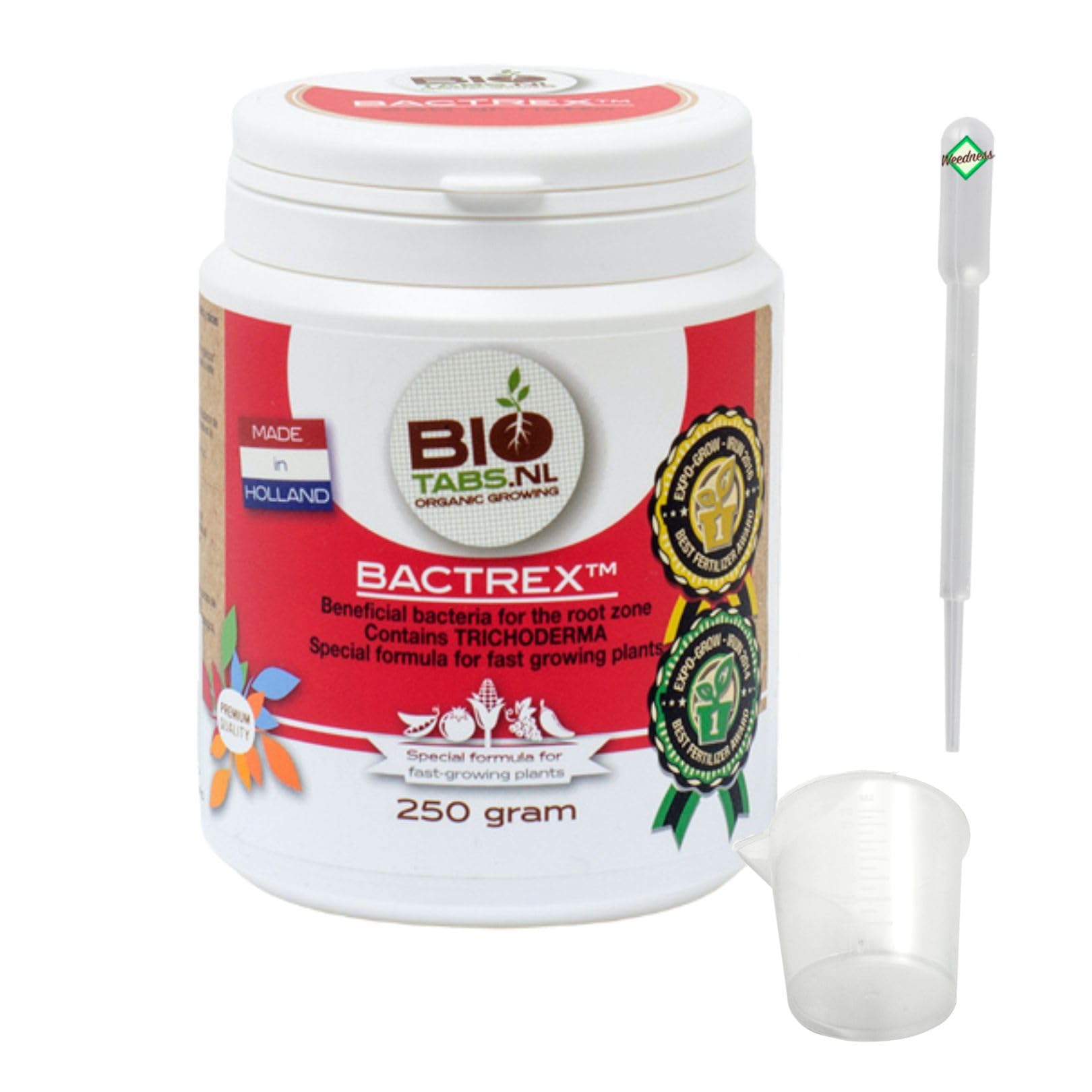 Weedness BioTabs Bactrex 50 g - Grow Dünger Anbau Indoor Outdoor Naturdünger Flüssig Bio Orchideen Bonsai Organische