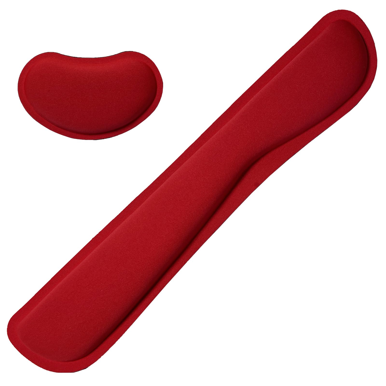 Keyboard Wrist Rest Mouse Wrist Support Set, Memory Foam Wrist Rest Pad for Computer Laptop Keyboard Mouse, Ergonomic Wrist Cushion Support for Typing