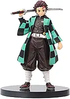 Tanjiro Figure 6.3 Inch Demon Slayer Figure Premium Kimetsu No Yaiba Action Figure Handmade Kamado Nezuko Figure Statue Anime Collection Figurine Doll Toys Gifts for Anime Fans