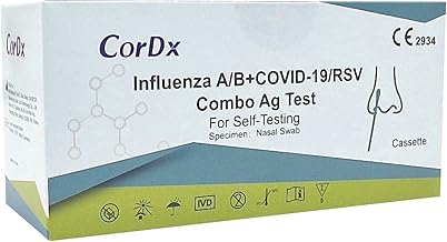 CorDx Influenza A/B + Covid-19 + RSV Combo Ag Test 5x