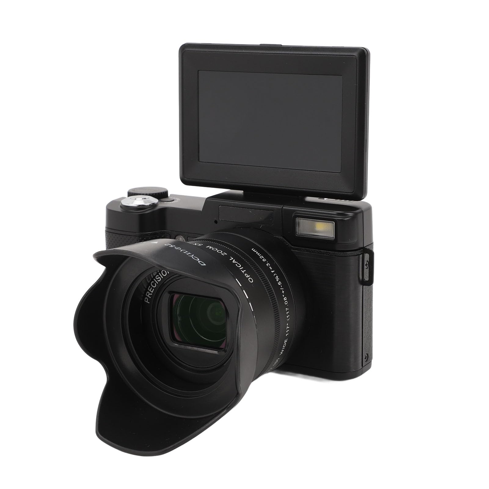 Fotocamere Digitali da 48MP per la Fotografia, Fotocamera per Vlogging con Messa a Fuoco Automatica 4K per YouTube con Zoom Ottico 5X, Zoom Digitale 8X, Schermo Ribaltabile da 180°