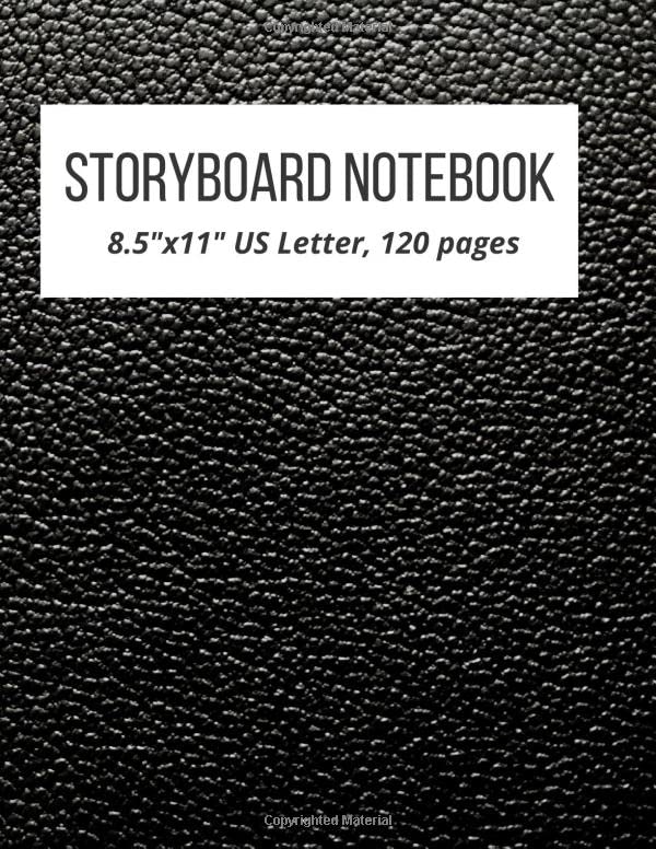 storyboard notebook: notebook sketchbook template panel pages for storytelling and layouts (8.5x11inches with 120 pages ''matte'') professional storyboard notebooks