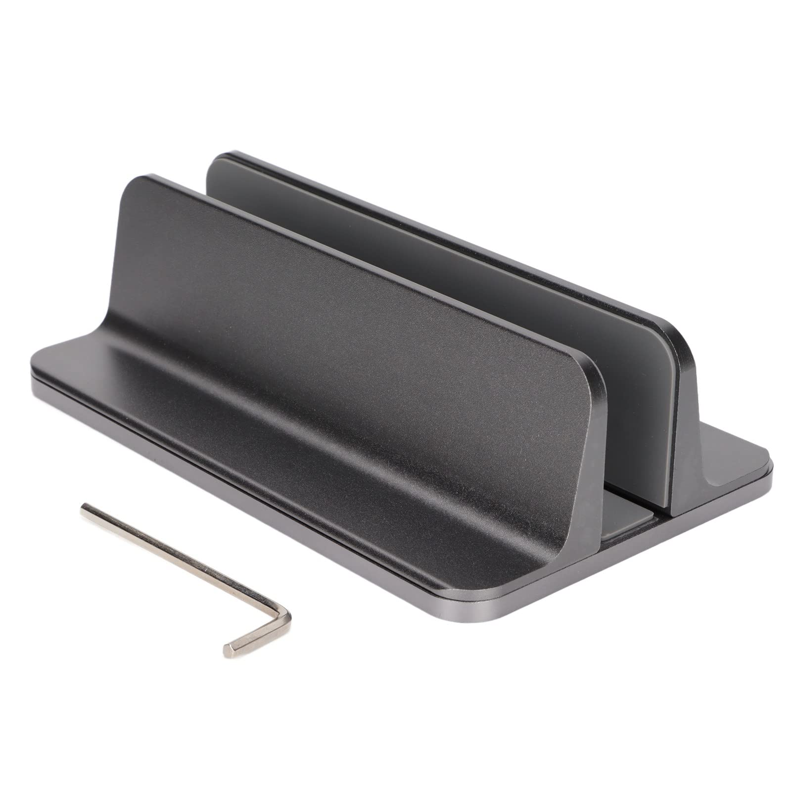 Support Vertical pour Ordinateur Portable, Support réglable en Alliage d’Aluminium pour Notebook avec Tapis antidérapant, Support Pliable pour Tablette, adapté aux Bureaux à