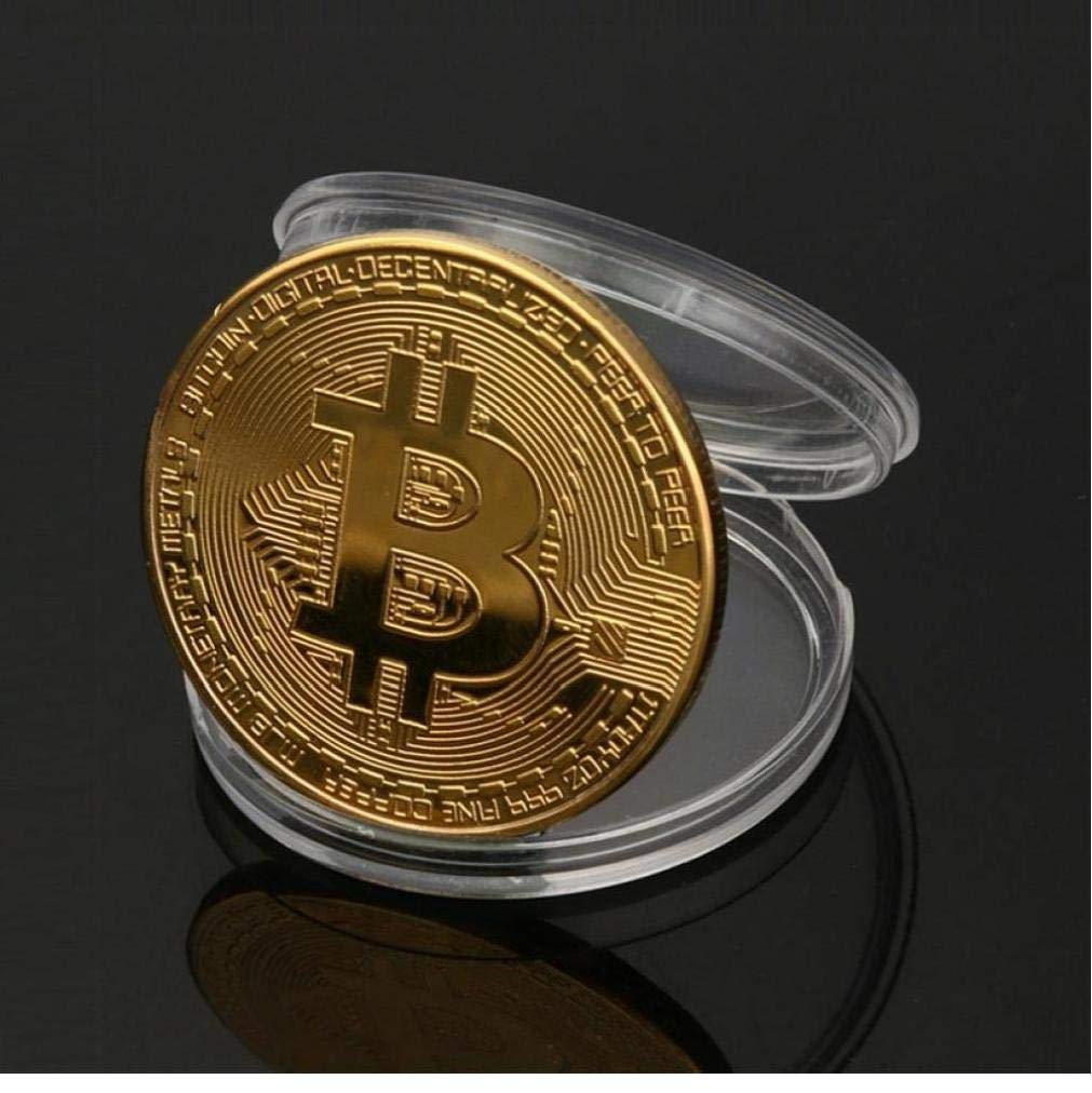 Placcato Oro Bitcoin Moneta da Collezione Regalo Coin Art Collection Oro  Fisico Monete Commemorative : Amazon.it: Giochi e giocattoli
