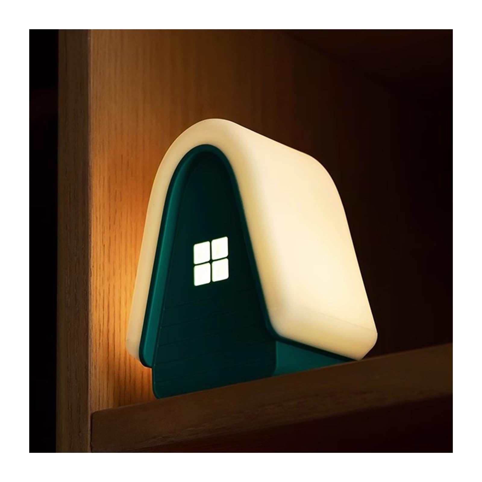 Tischlampen Schneehaus-Nachtlicht-Timing, wiederaufladbarer Begleiter, schlafende Still-Tischlampe, Kinderzimmer, niedliche dekorative Ambiente-Tischlampe, dimmbar Innenbeleuchtung (Color : B)