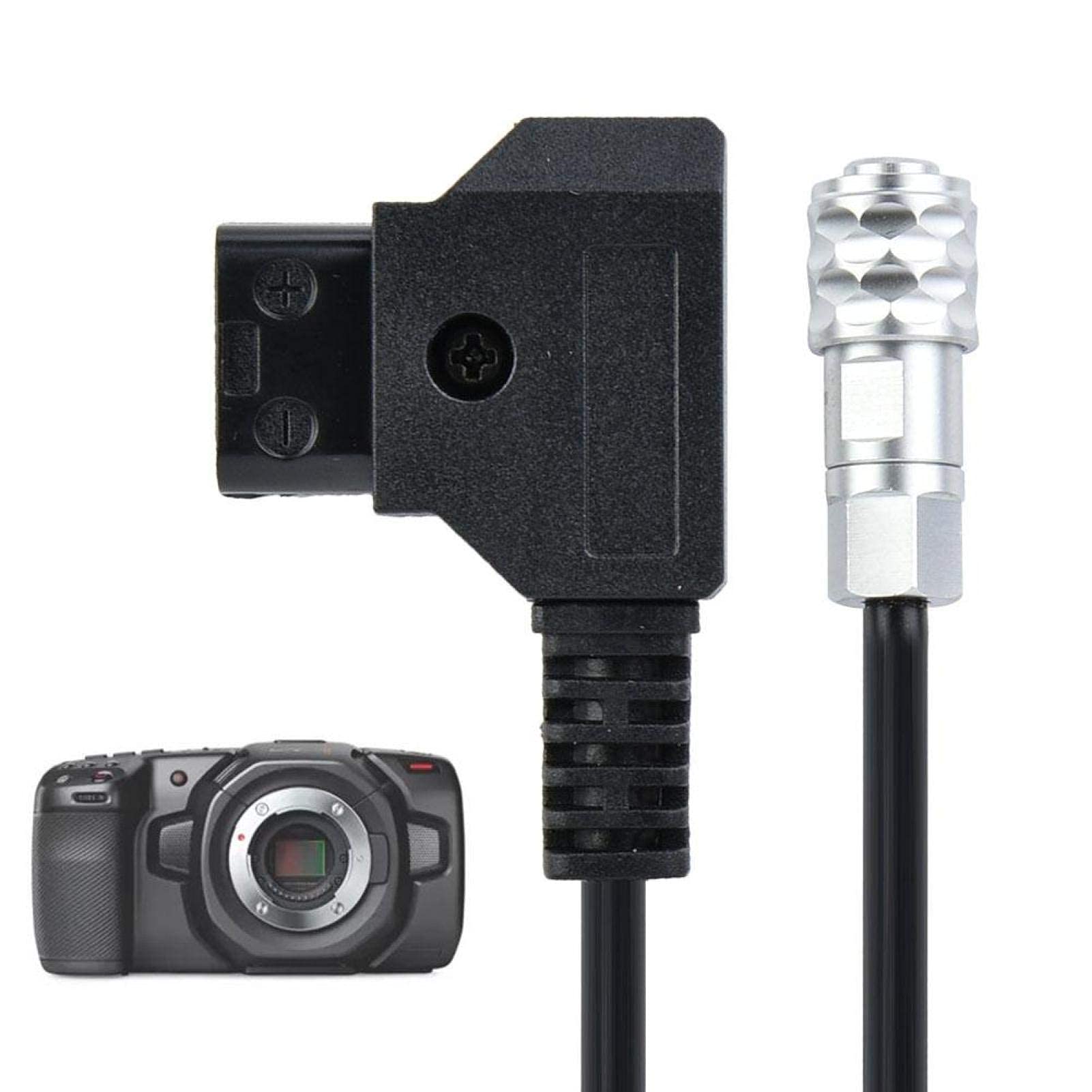 Cable de conexión, cable de alimentación D-tap a 4K para Blackmagic Pocket Cinema Camera 4K y Gold Mount V Mount B(1.5m)