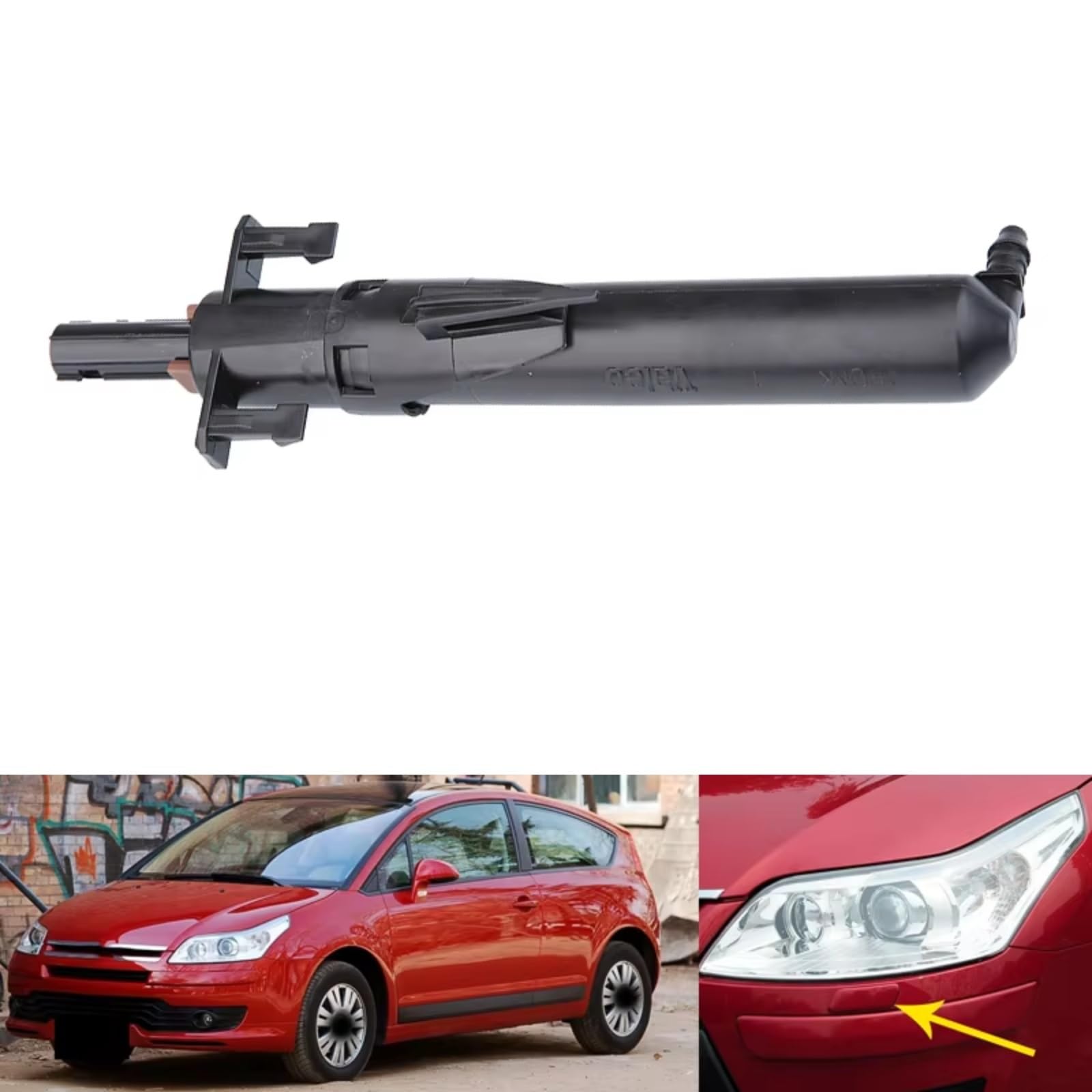 Boquilla Lavafaros Compatible Con Peugeot Para 207 Para 307 Para 607 Boquillas De Lavado De Faros Delanteros De Coche Piezas De Automóvil(2pcs)