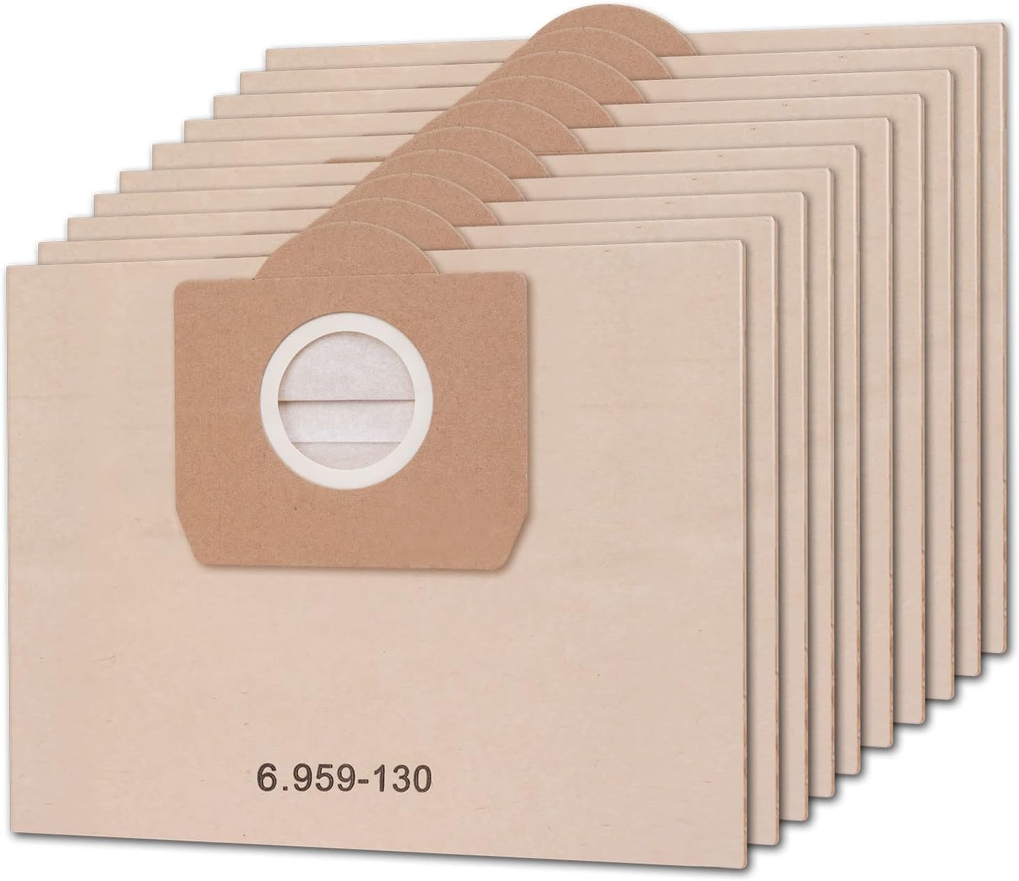 Set Di 10 Sacchetti In Microfibra + 10 Profumatori Per Aspirapolvere Kärcher MV4, MV5, MV6, WD4, WD5, WD6 - 3