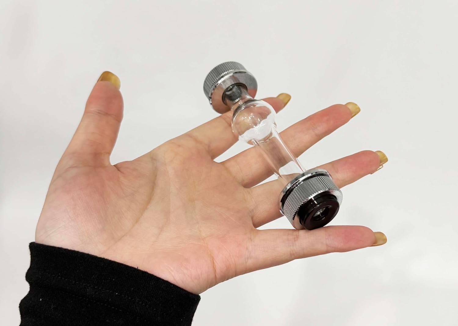 Polarímetro semiautomático de tubo de ensayo de polarímetro de 100 mm - Dispositivo de vidrio y metal, capacidad de muestra de 20 ml