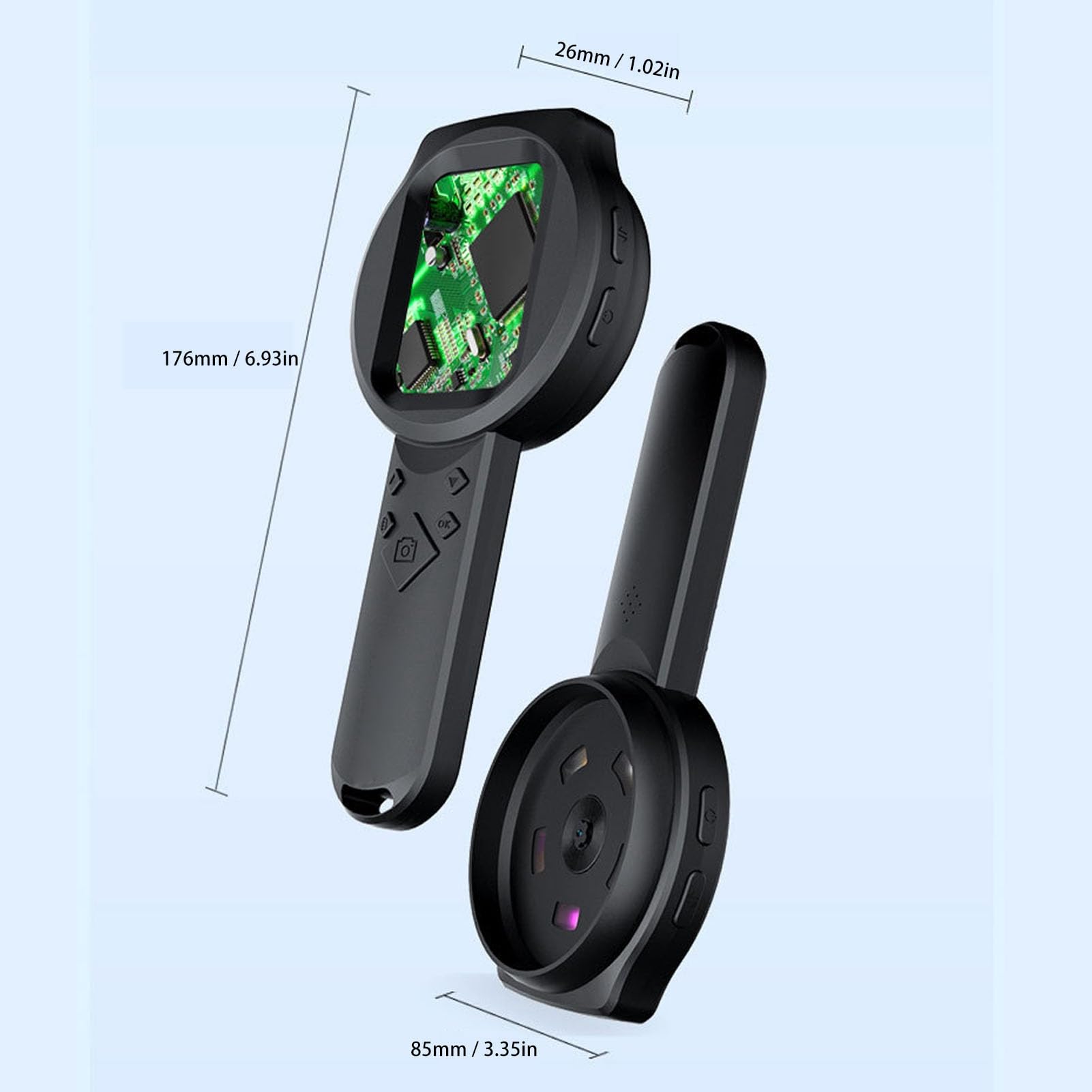 1000x Vergrößerungsglas Handheld Digital Lupe mit Leichten 4 Zoomtasten Vielseitige Kamera Funktionen für Hobbyisten