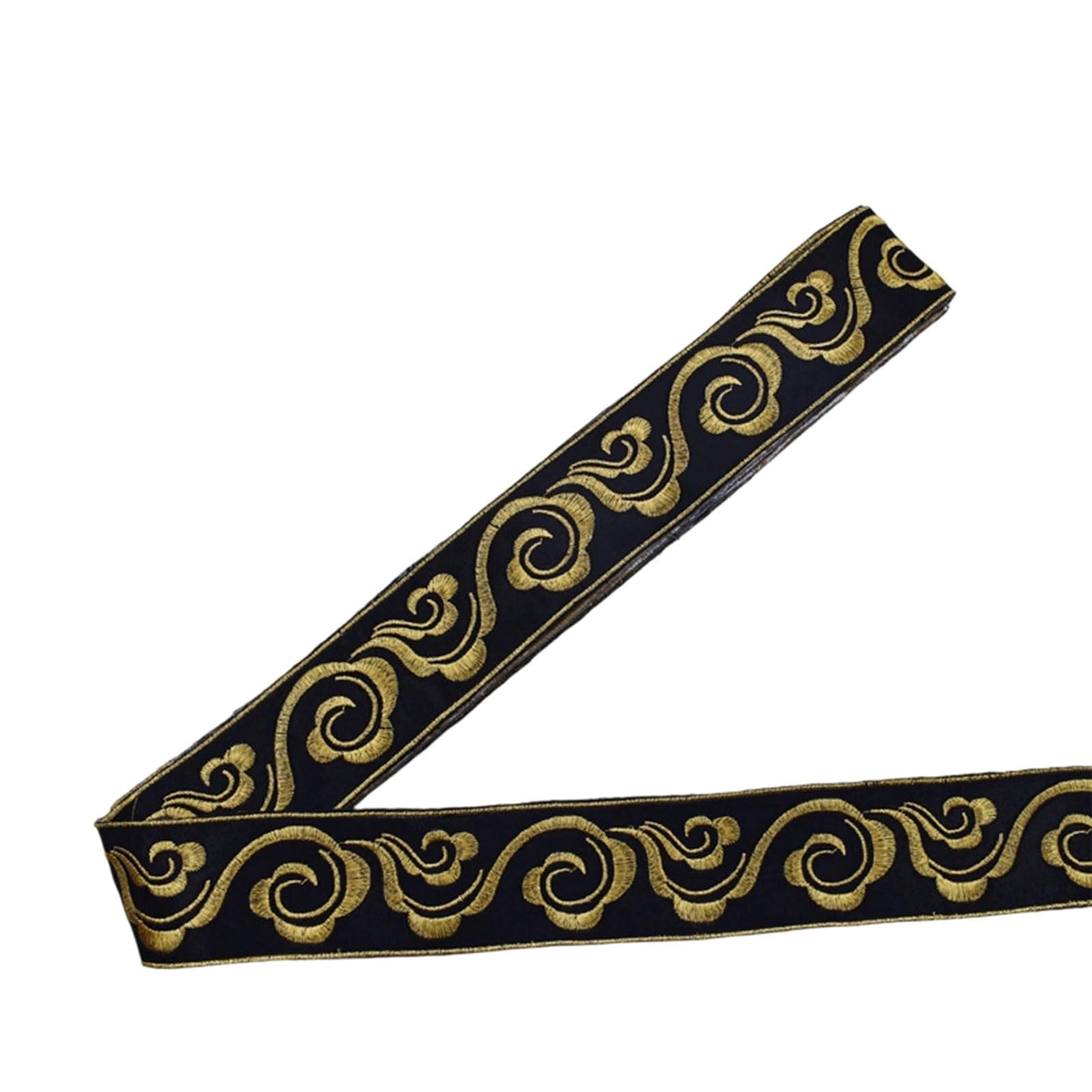 Xinsheinelry Iron on Embroidery Applique 4.7M Long Washable Adhesive Fabric Tape Tape for Traditional Costume Dressmaking Decoration Tradition Clothing Accessories