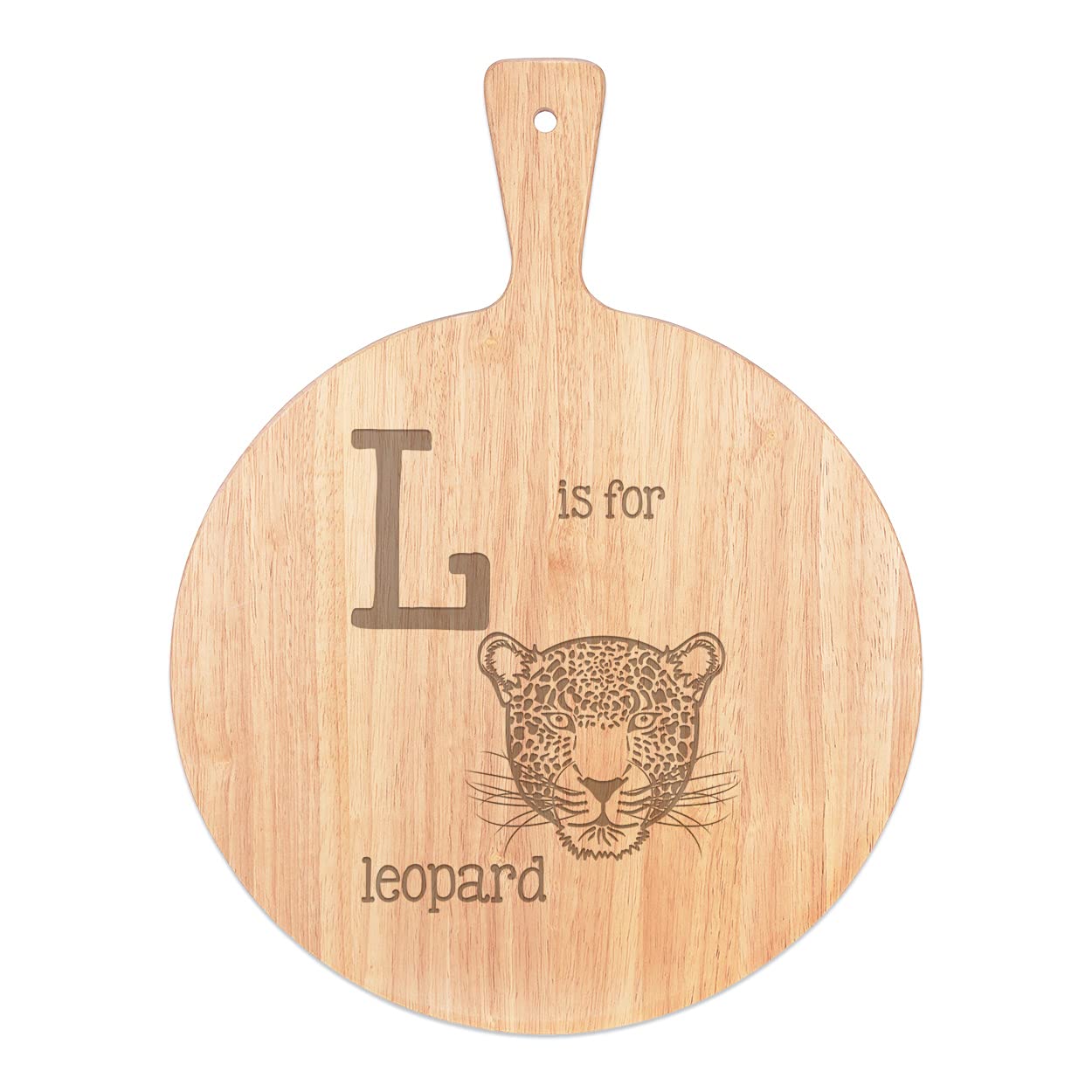 Rame plateau service poignée bois rond 45x34cm pour pizza board et découpe