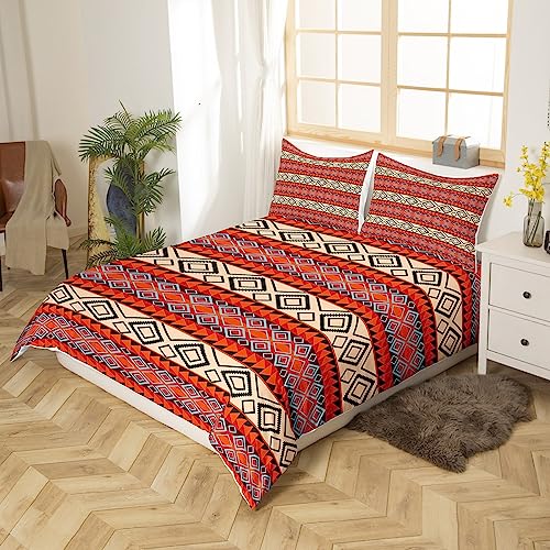 Housse de couette amérindien en diamant géométrique chic