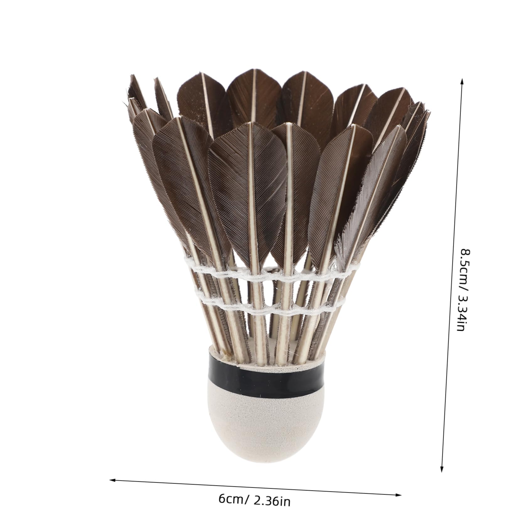 Hemoton Portable Badminton Training Supplies 6pcs Foam Head Shuttlecocks for Fitness Sports