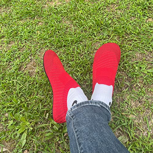 Image of QZKDM Lightweight Slip on Grip Indoor House Slippers Barefoot Non Slip Home Exercise Yoga Shoes for Men Women