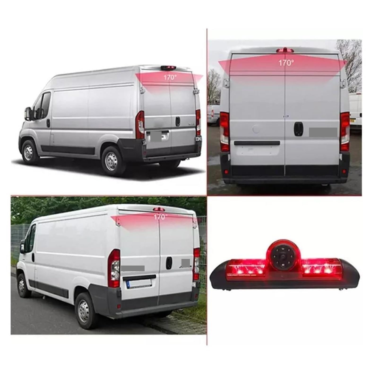 Cámara Trasera Coche para Peugeot para Box III Luz Cámara Visión Trasera Estacionamiento CCD Freno Coche Marcha Atrás(B)