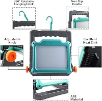 MAKBOS Akkumulátor Adapter 18V Munkalámpa - Kompatibilis Milwaukee M18 és Dewalt 20V Akkukkal - LED Építkezési Reflektor, Munkahelyi Világít 4