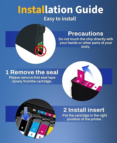 Miniatura 5 de Vintella 802XL Cartucho de tinta remanufacturado de repuesto para cartuchos de tinta Epson 802XL Combo Pack T802XL 802 T802 para impresora Workforce