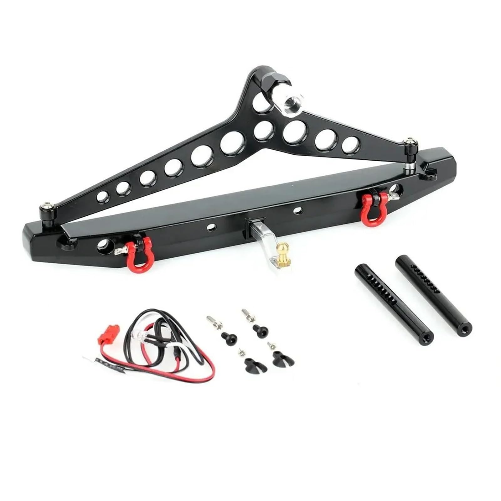 Per Traxxas Per TRX4 Per TRX6 Per SCX10 II III D90 Gen8 Gen9 1/10 Set Paraurti Posteriore Alluminio RC Crawler Aggiornamenti Accessori Componenti RC Ricambi Modellismo