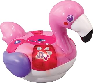 VTech Baby Float & Splash Flamingo, Bath Toy for 1 Year Olds, Sensory Bathtub Toy with Lights & Music, Bath Time Gift for Babies & Toddlers 1, 2, 3 years +, English version
