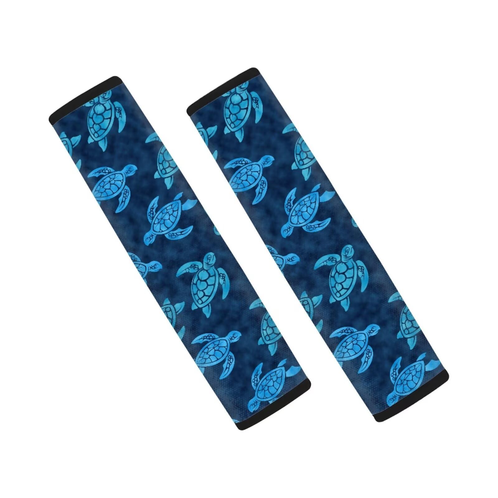 AFPANQZ Blue Sea Turtle Auto Seat Belt Cover Pads for Men Women 2 Piece Safety Seatbelt Pad Cushion Universal Fit for Truck Van Sedans SUVs Bohemian Red Shoulder Strap Pads