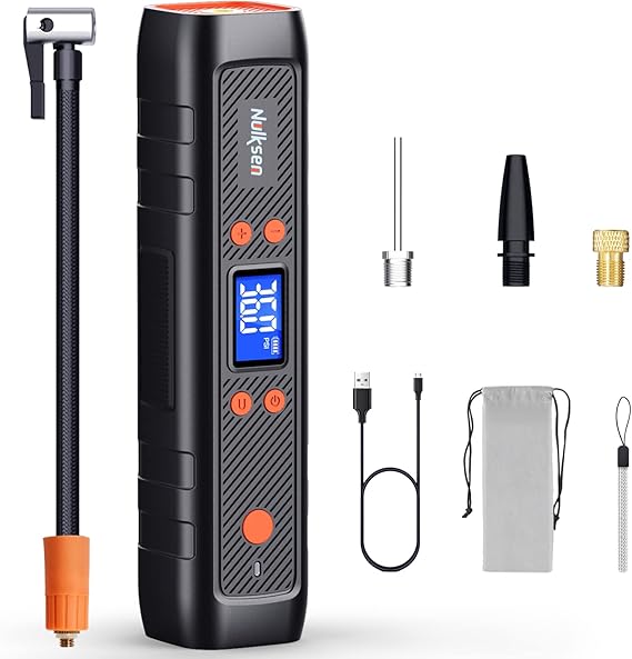 Nulksen Tire Inflator Portable Air Compressor, 150PSI