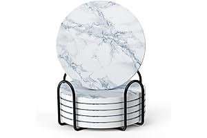 LIFVER Blue Marble Coasters: Stylish Protection for Your Home
