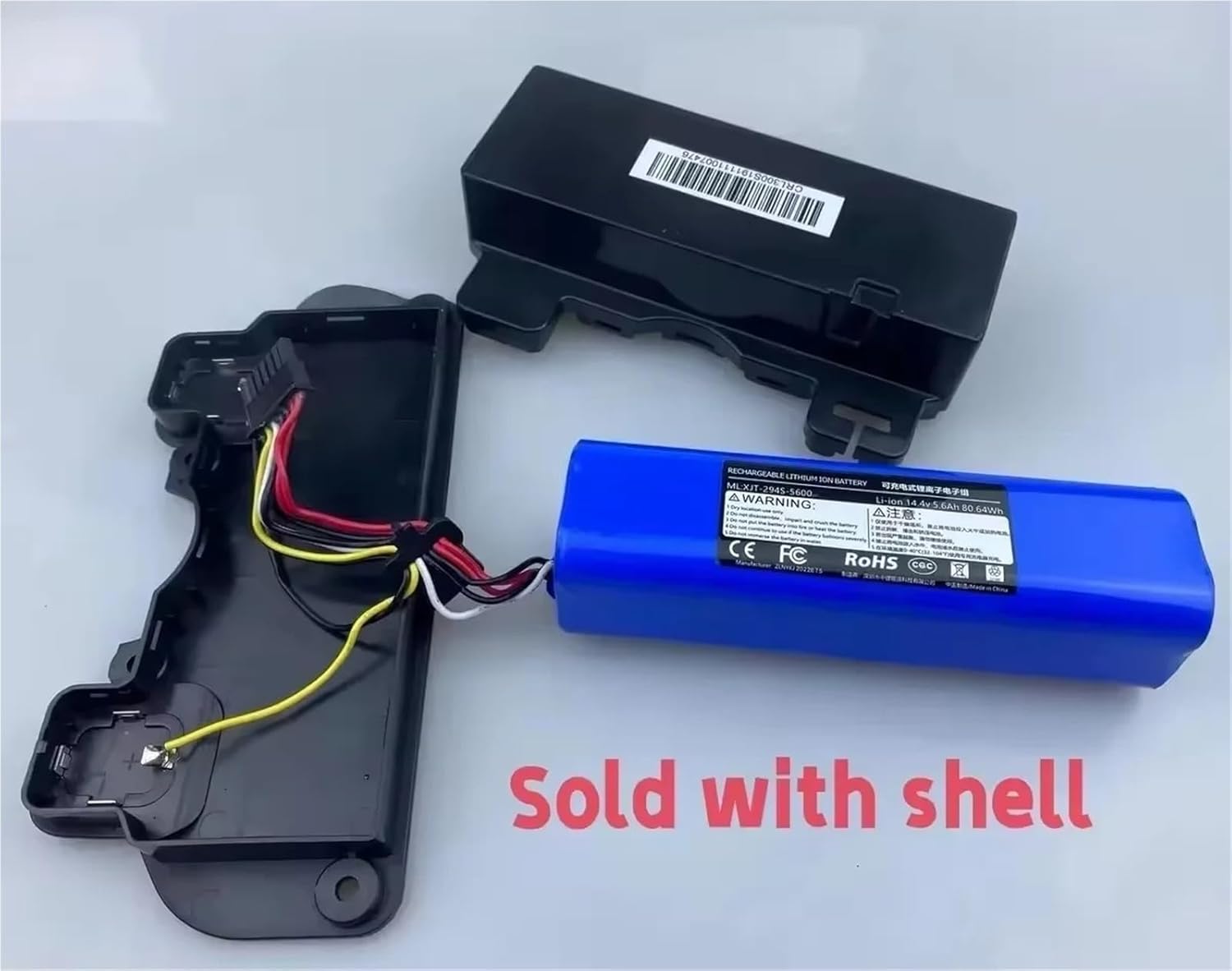 14.4V 12800mAh Replacement Battery，Compatible for CECOTEC Conga，for 5090 5490 6090 7090 Robot Vacuum Cleaner Battery Accessories(9800mAh)