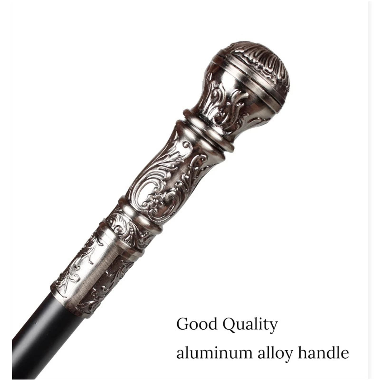 Bastones Bastón de Fiesta for Hombre con Mango Lujo Dorado 96 cm para Hombres como para Mujeres