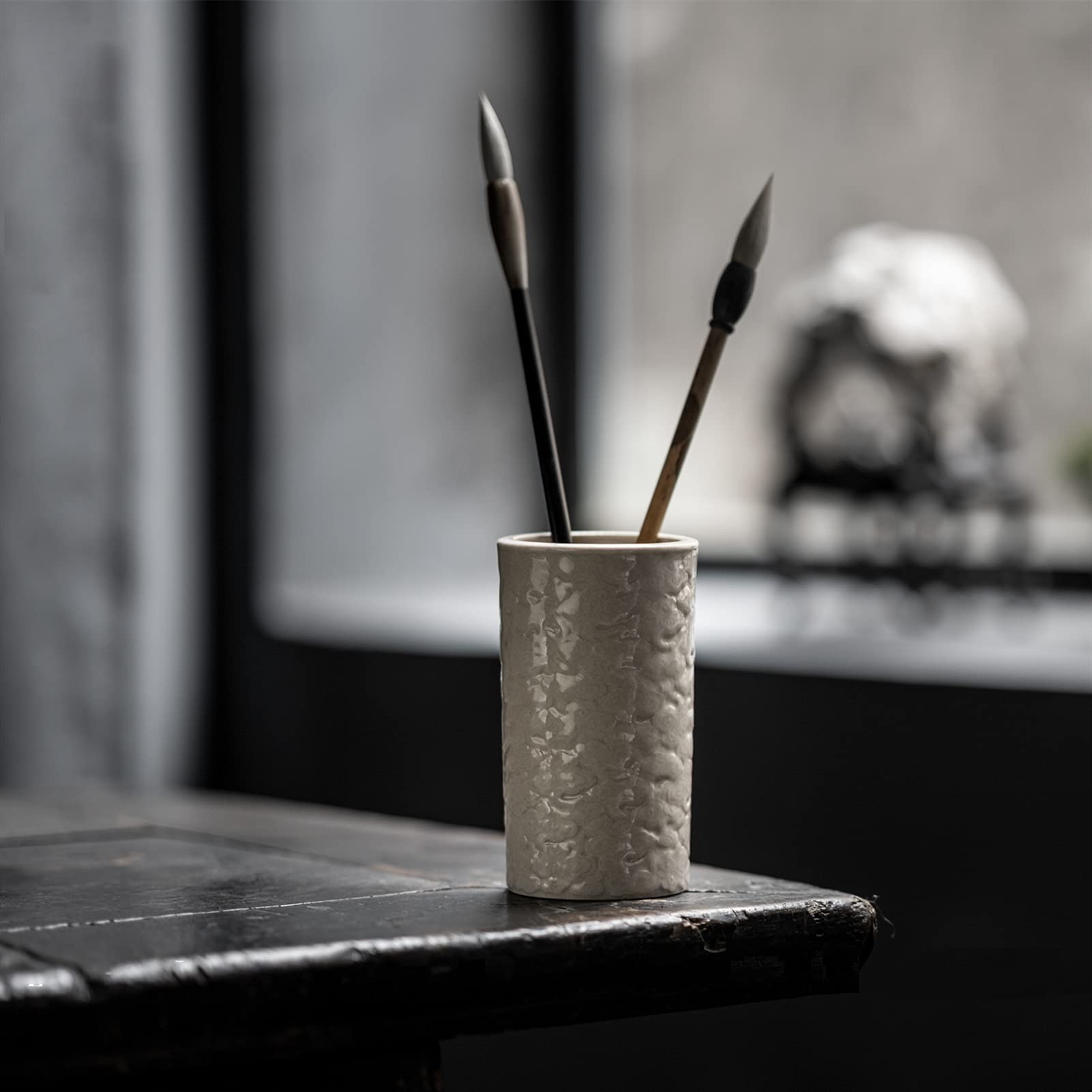 Tazza di penna in ceramica in ceramica decorativa,porta penna,supporto per la scrivania,tazza di matita modello nuvole per ragazze bambini
